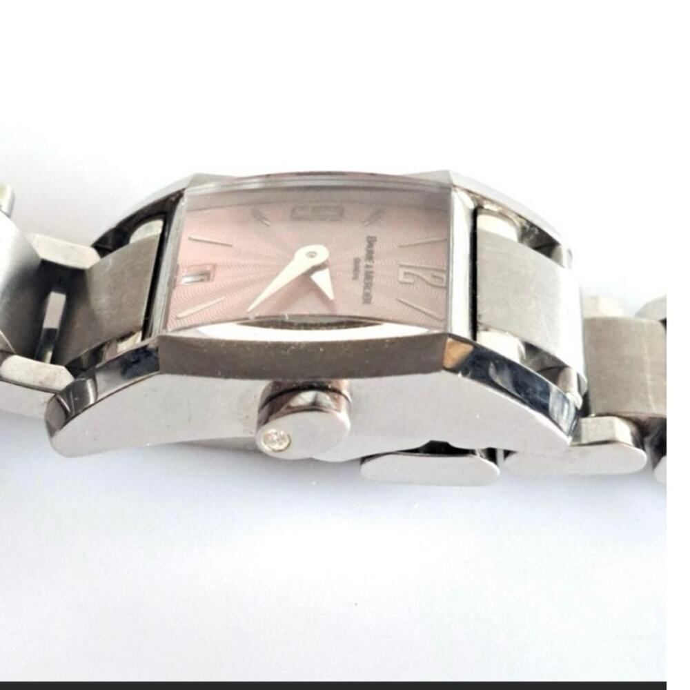 Baume & Mercier Hampton Stainless Watch Pink Dial - Picture 7 of 9